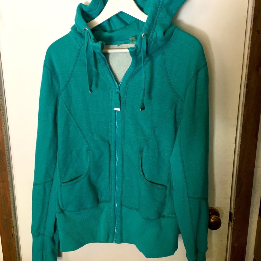 Zella, XL, turquoise zip up hoodie